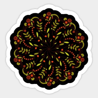 Mandala of Autumn Sticker